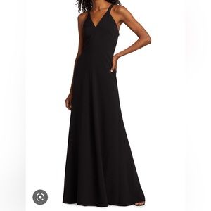 Halston Ginger Halter Gown Size 0 NWT